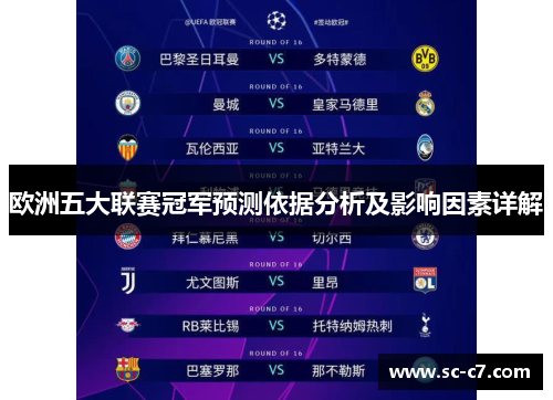 欧洲五大联赛冠军预测依据分析及影响因素详解 欧洲五大联赛冠军预测依据分析及影响因素详解