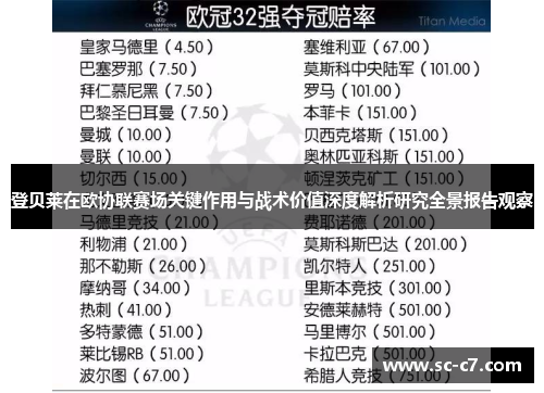登贝莱在欧协联赛场关键作用与战术价值深度解析研究全景报告观察