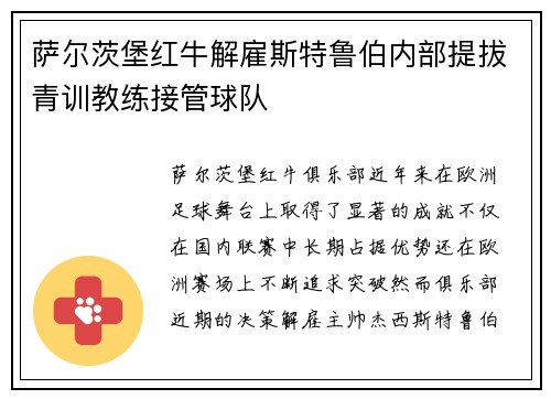 萨尔茨堡红牛解雇斯特鲁伯内部提拔青训教练接管球队